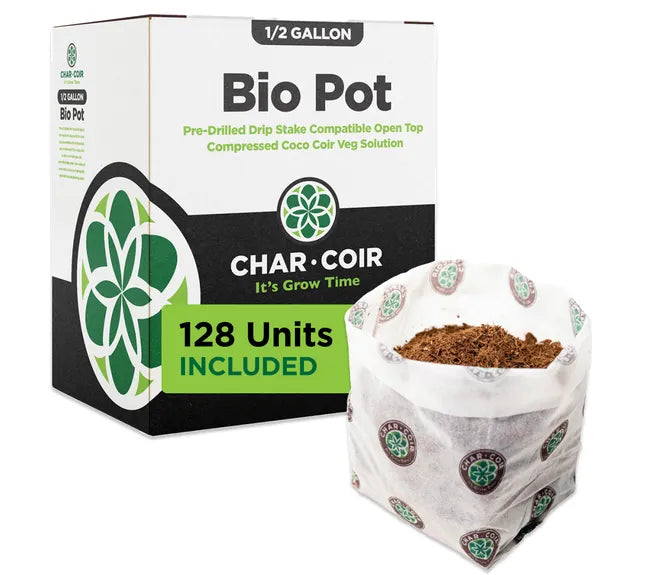 Char Coir BioPot (1/2 Galón)