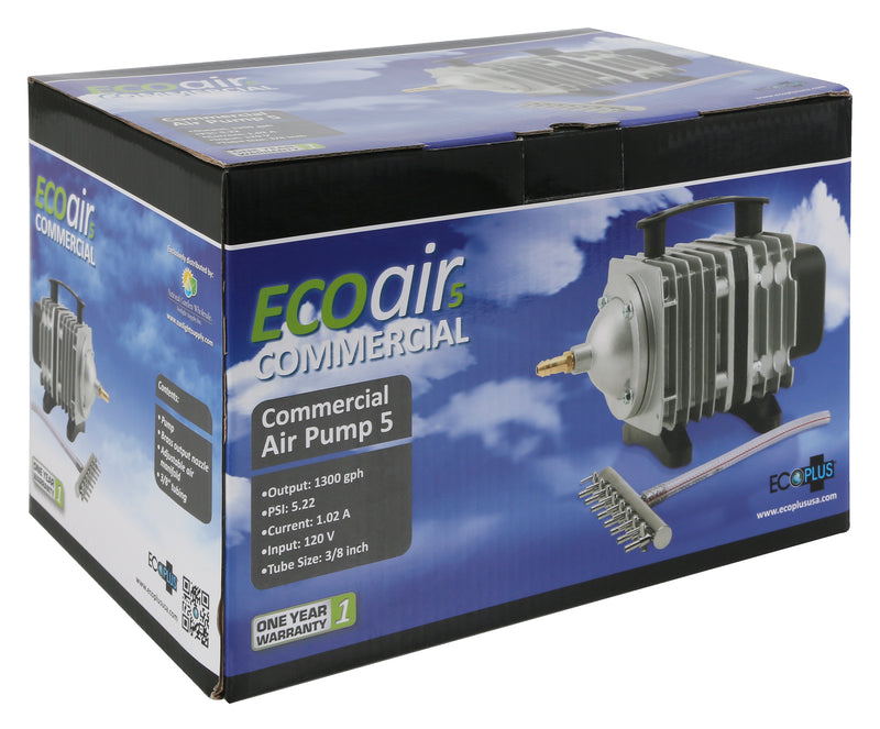 EcoPlus Commercial Air 5 - 80 Watt Single Outlet 1300 GPH